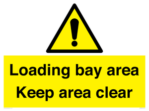 WV12435: Loading bay area Keep area clear
