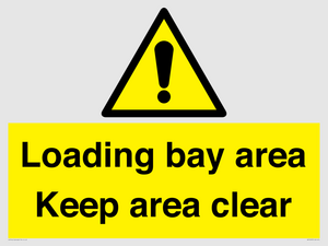 WV12435: Loading bay area Keep area clear