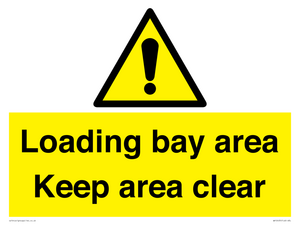 WV12435: Loading bay area Keep area clear