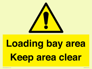WV12435: Loading bay area Keep area clear