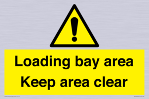WV12435: Loading bay area Keep area clear