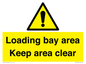 WV12435: Loading bay area Keep area clear