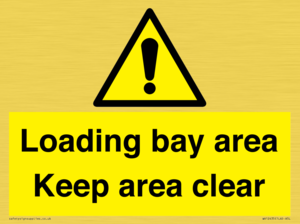 WV12435: Loading bay area Keep area clear