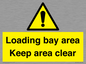 WV12435: Loading bay area Keep area clear