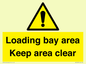 WV12435: Loading bay area Keep area clear