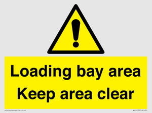 WV12435: Loading bay area Keep area clear