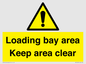 WV12435: Loading bay area Keep area clear