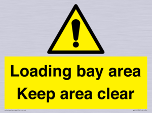 WV12435: Loading bay area Keep area clear