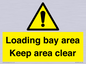 WV12435: Loading bay area Keep area clear