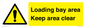 WV12435: Loading bay area Keep area clear