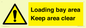 WV12435: Loading bay area Keep area clear