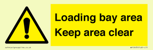 WV12435: Loading bay area Keep area clear