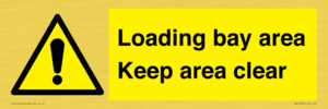 WV12435: Loading bay area Keep area clear
