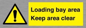 WV12435: Loading bay area Keep area clear