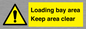 WV12435: Loading bay area Keep area clear