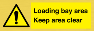 WV12435: Loading bay area Keep area clear