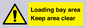 WV12435: Loading bay area Keep area clear