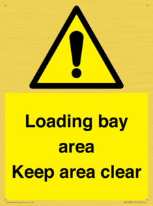 WV12435: Loading bay area Keep area clear