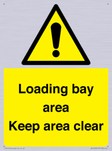 WV12435: Loading bay area Keep area clear