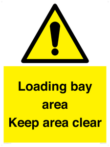 WV12435: Loading bay area Keep area clear