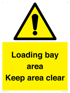 WV12435: Loading bay area Keep area clear