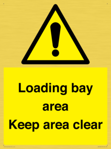 WV12435: Loading bay area Keep area clear