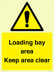 WV12435: Loading bay area Keep area clear
