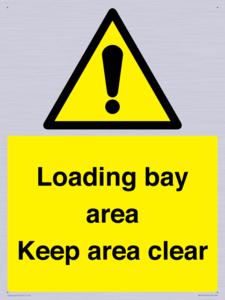 WV12435: Loading bay area Keep area clear