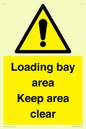 WV12435: Loading bay area Keep area clear