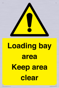 WV12435: Loading bay area Keep area clear