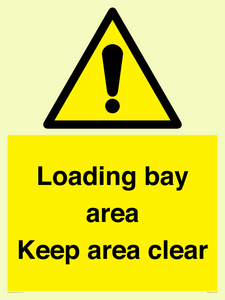 WV12435: Loading bay area Keep area clear