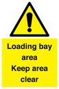 WV12435: Loading bay area Keep area clear