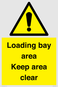 WV12435: Loading bay area Keep area clear