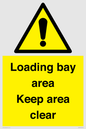 WV12435: Loading bay area Keep area clear