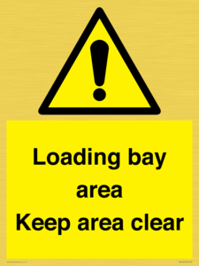 WV12435: Loading bay area Keep area clear