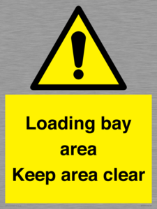 WV12435: Loading bay area Keep area clear