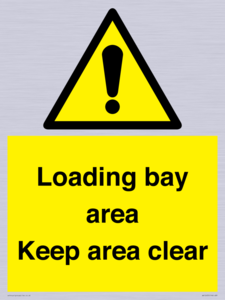 WV12435: Loading bay area Keep area clear