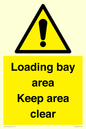 WV12435: Loading bay area Keep area clear