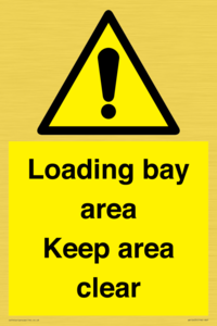 WV12435: Loading bay area Keep area clear