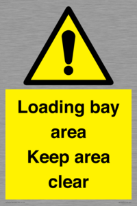 WV12435: Loading bay area Keep area clear