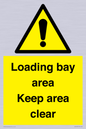 WV12435: Loading bay area Keep area clear