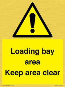 WV12435: Loading bay area Keep area clear