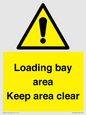 WV12435: Loading bay area Keep area clear