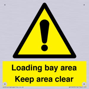 WV12435: Loading bay area Keep area clear