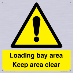 WV12435: Loading bay area Keep area clear