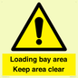 WV12435: Loading bay area Keep area clear