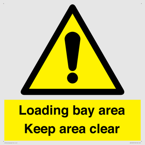 WV12435: Loading bay area Keep area clear