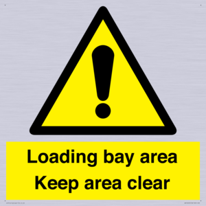 WV12435: Loading bay area Keep area clear