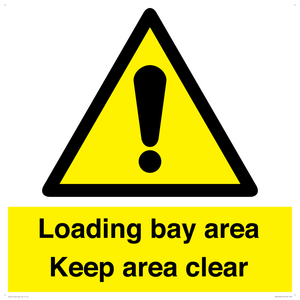 WV12435: Loading bay area Keep area clear