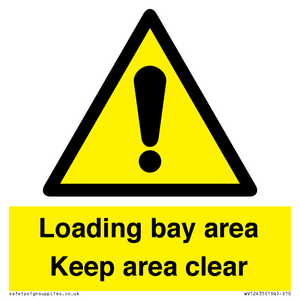 WV12435: Loading bay area Keep area clear